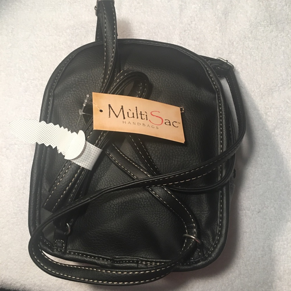 2X host pick🎉🎉SALE!! NWT Multi Sac Black Handbag - Picture 2 of 6